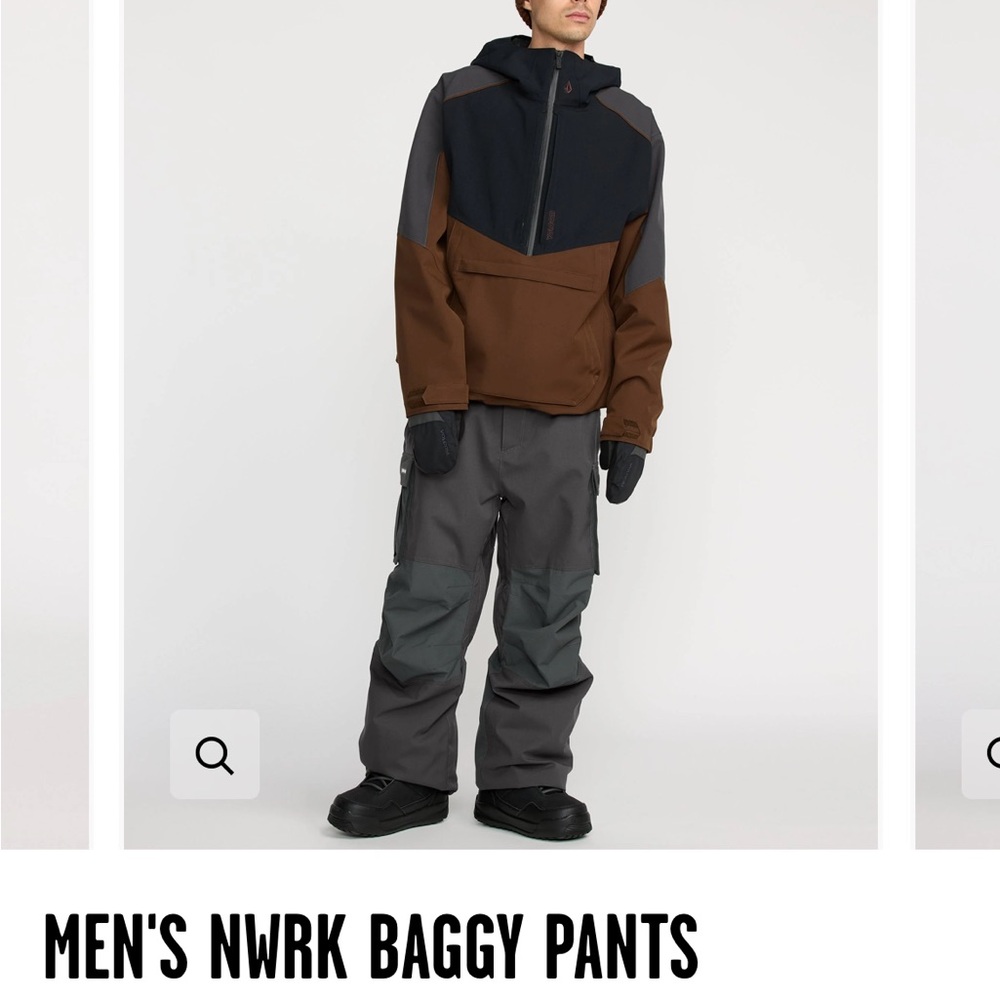 VOLCOM MENS NWRK BAGGY SNOWBOARDING PANTS